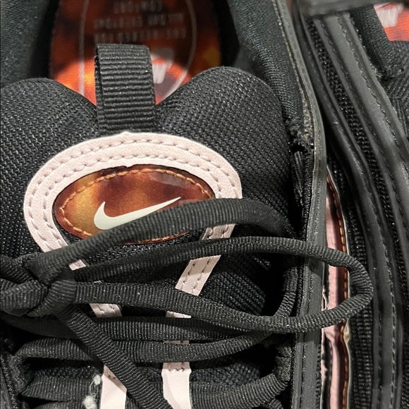 Retro Nike Air Max 97 Black, pink, Sneakers, w/ reflective design. - Picture 7 of 9
